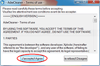 AdwCleaner - Accept Terms of Use