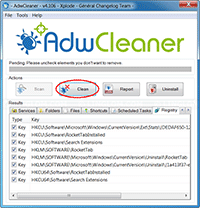 AdwCleaner - Clean