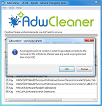 AdwCleaner - Close All Programs