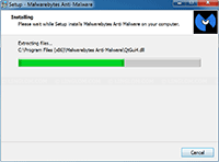 Malwarebytes Anti-Malware Installation - Installing