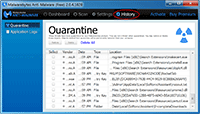 Malwarebytes Anti-Malware - Restore/Delete Quarantine File