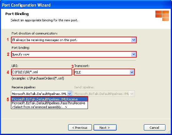 Configure Port Binding