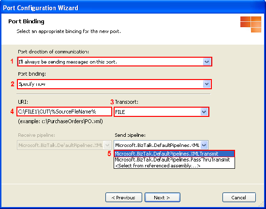 Configure Port Binding