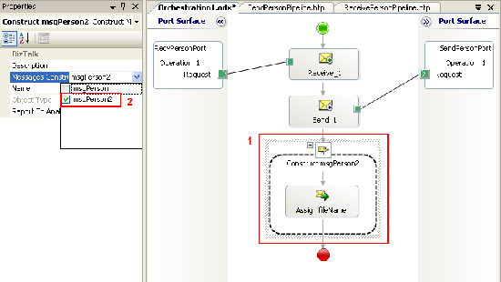 Set Message Assignment's properties