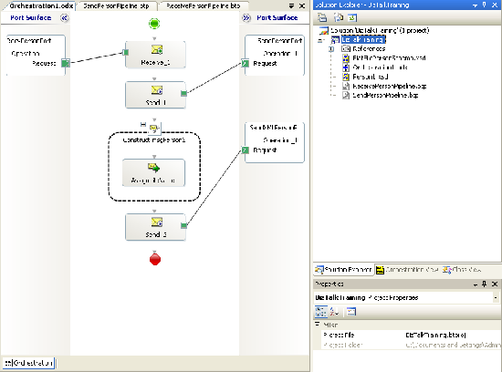 Open BizTalkTraining project, Orchestration1