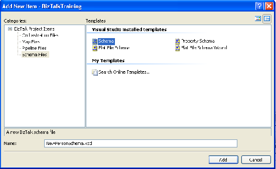 Create new schema