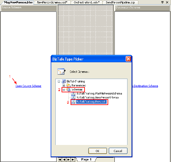 Set Source schema