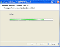 Installing Microsoft Virtual PC 2007 SP1