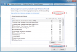 Allow Programs to Communicate through Windows Firewall