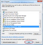Add SQL Server to Windows Firewall Allowed Lists