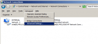 Advanced Settings in Network Connections