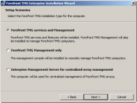 Select Forefront TMG services and Management on Setup Scenarios