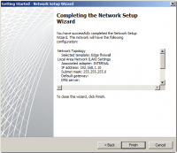 Completing the Network Setup Wizard