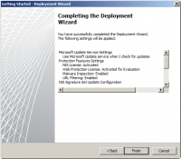Completing the Deployment Wizard