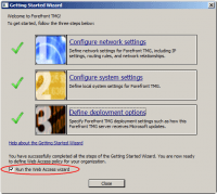 Run the Web Access Wizard