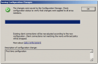 Saving Change Configuration