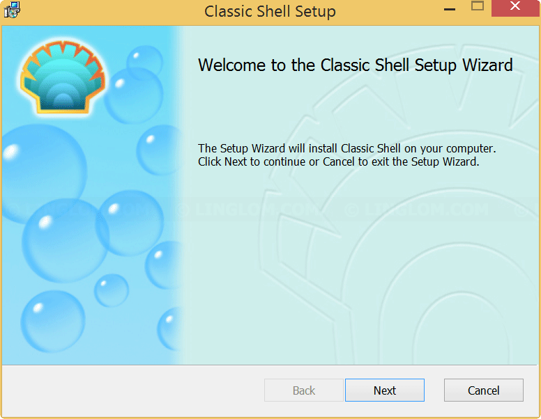 Welcome Setup Wizard - Classic Shell