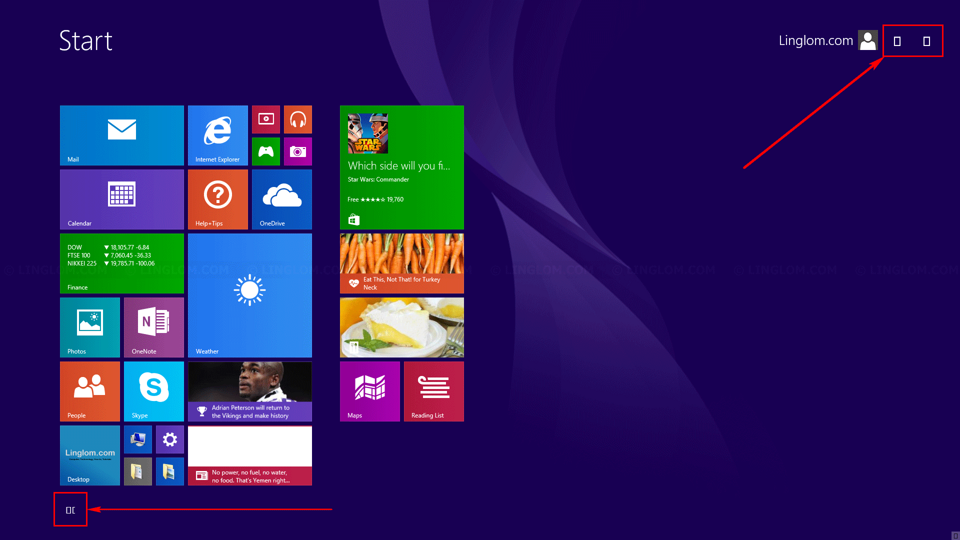 Rectangular boxes is shown on Start screen on Windows 8.1