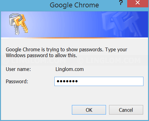Enter current user account password