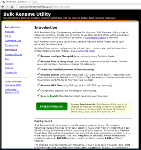 Download and install Bulk Rename Utility
