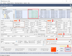 Configure renaming options