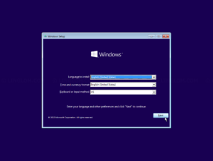 Boot from Windows installation media