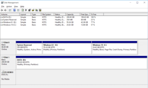 Disk Management of dual boot system