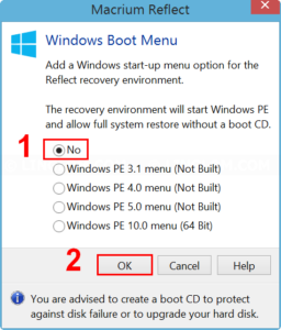 Remove Reflect recovery boot menu