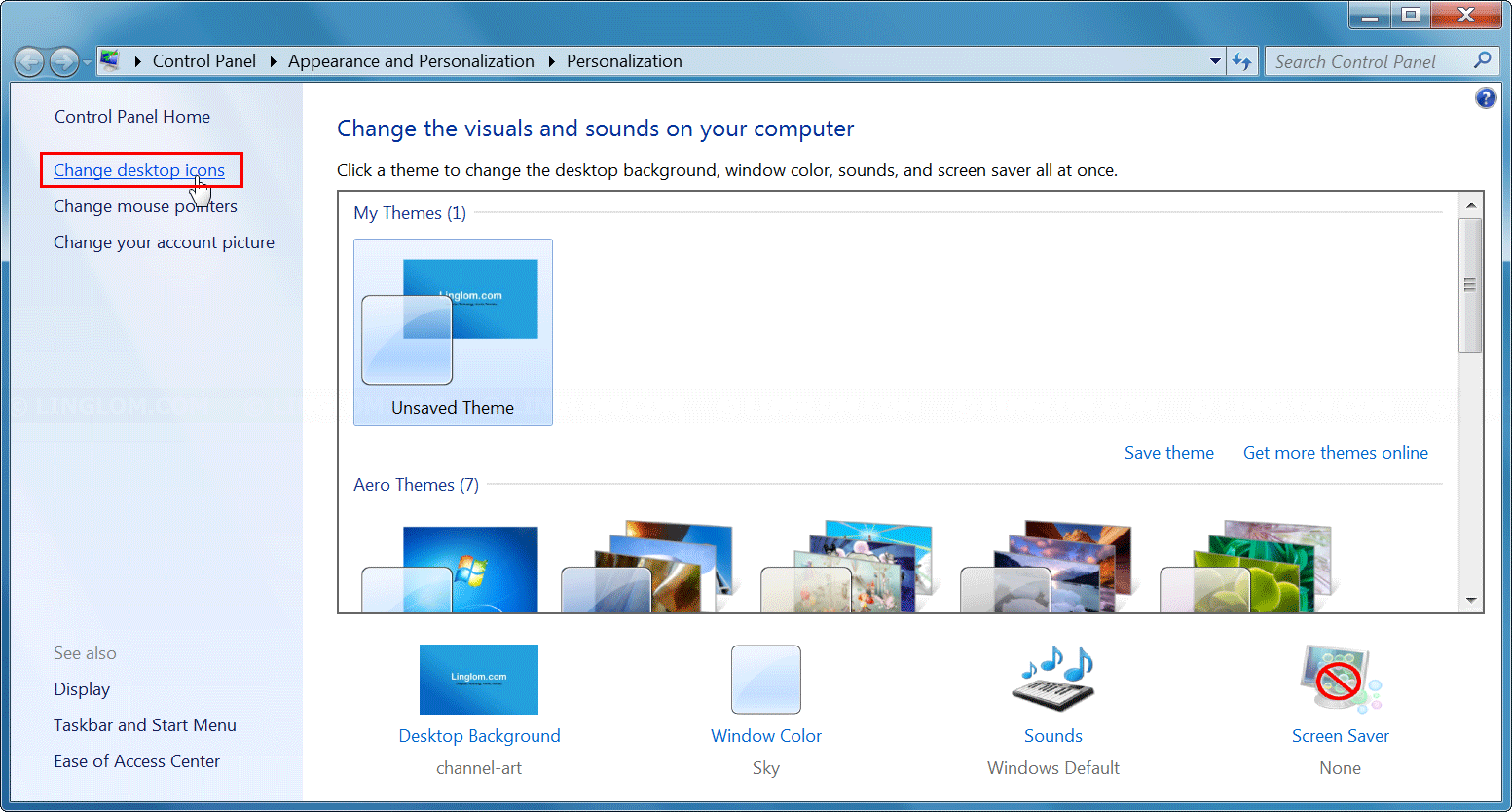 Display My Computer Icon On Windows Desktop