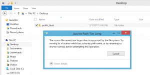 Source Path Too Long 