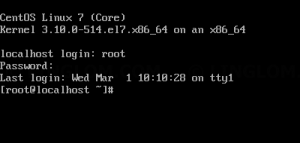 Login to CentOS 7 server