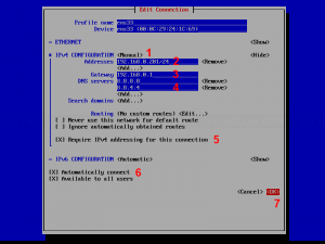 Configure network interface