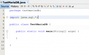 Import java.sql libraries