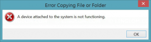 A device attached to the system is not functioning